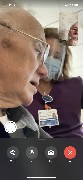David Dorrough at the Ewing Continuing Care Center Nursing home via Facetime